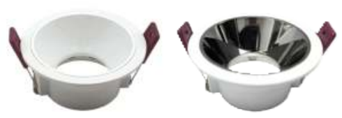TL-FRAME 3 ROUND Robust Round LED Downlight Frame 86x39mm with 75mm Cutout, Designed for Easy Installation and Long-Term Use in Hotels, Retail, and Home Lighting